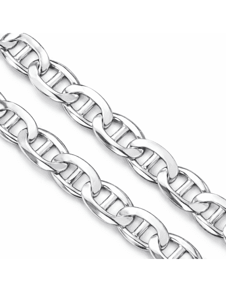 Cadena de Plata tipo Ancla con Cierre Asa – Plata de Ley 925