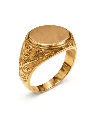Sello para Caballero Hueco - Oro amarillo 18K