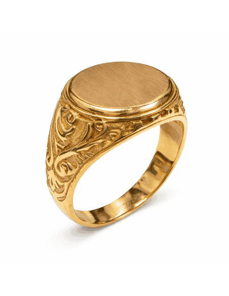 Sello para Caballero Hueco - Oro amarillo 18K