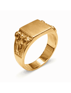Sello Cuadrado para Caballero – Oro Amarillo 18k