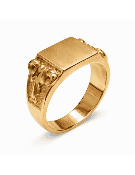 Sello Cuadrado para Caballero – Oro Amarillo 18k