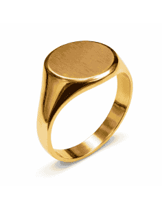 Sello Oval  para Caballero – Oro Amarillo 18k