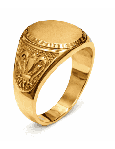 Sello de Oro para caballero Hueco- Oro Amarillo 18k