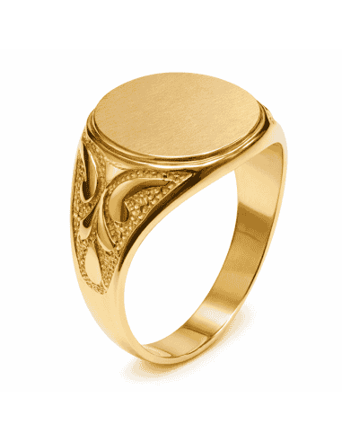 Sello de Oro para caballero Hueco- Oro Amarillo 18k