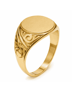 Sello de Oro para caballero Hueco- Oro Amarillo 18k