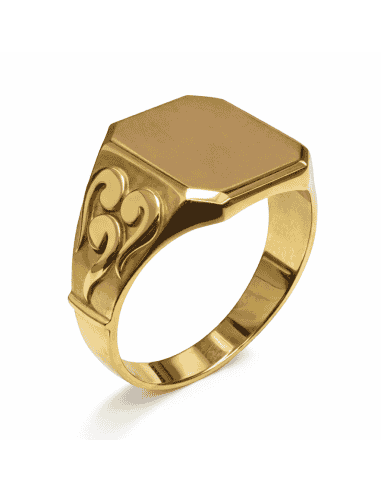 Sello de Oro para caballero Hueco- Oro Amarillo 18k