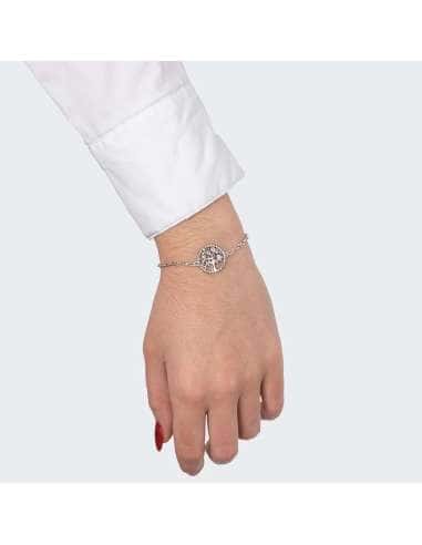 Pulsera para Mujer de Acero Arbol de la Vida -...