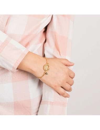 Pulsera para Mujer de Acero Dorado Árbol de la...