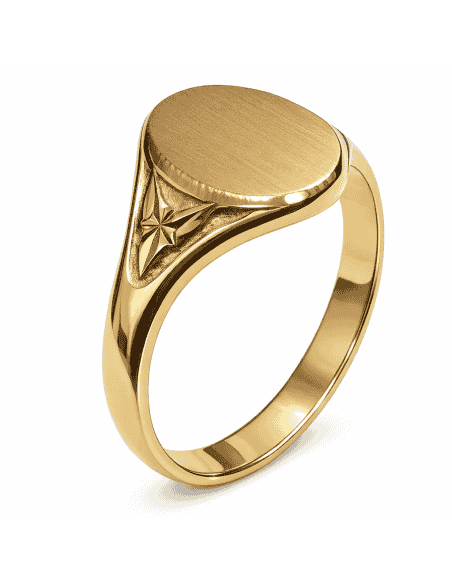 Sello Fino de Oro Cadete  Macizo - Oro Amarillo 18k