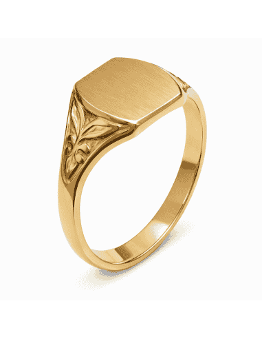 Sello Fino de Oro Cadete Macizo - Oro Amarillo 18k
