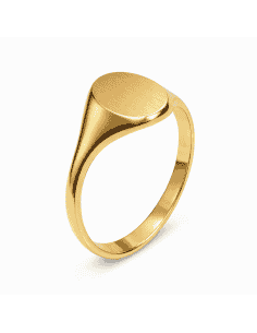 Sello de Oro Cadete Ovalado - Oro Amarillo 18k