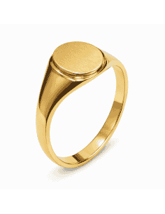 Sello Fino de Oro Cadete Macizo - Oro Amarillo 18k