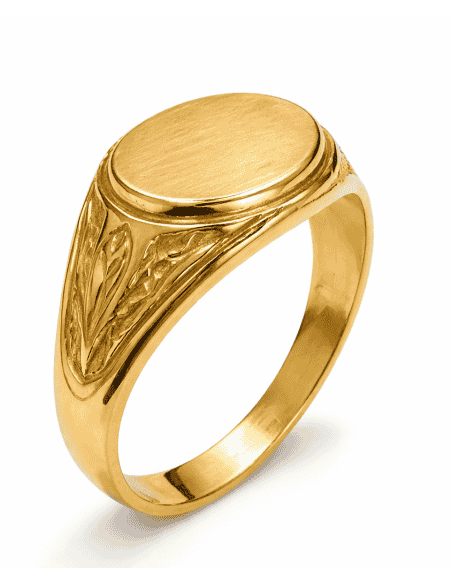 Sello Fino de Oro Cadete Macizo - Oro Amarillo 18k