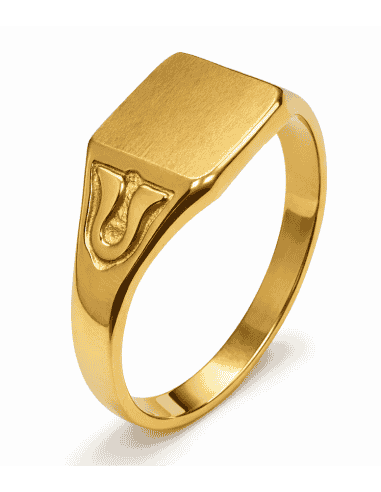 Sello Fino de Oro Cadete Macizo - Oro Amarillo 18k