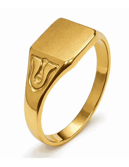 Sello Fino de Oro Cadete Macizo - Oro Amarillo 18k