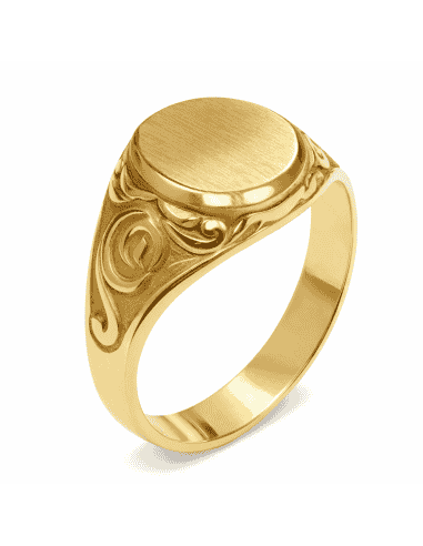 Sello Fino de Oro Cadete Macizo - Oro Amarillo 18k
