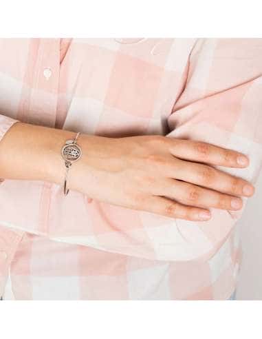 Pulsera para Mujer de Acero rígida Mano de...