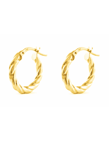 Pendientes Aro Trenzado de 11.5 mm Diametro –...