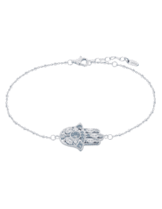 Pulsera para Mujer de Plata Mano de Fatima - Lotus...