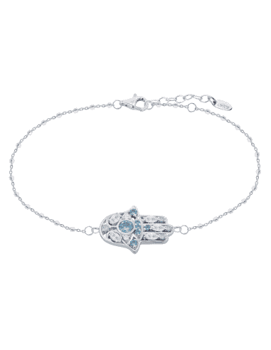 Pulsera para Mujer de Plata Mano de Fatima -...
