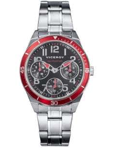 Reloj para Niño Multifunción con Correa de Acero y Bisel Rojo - Viceroy 432315-55