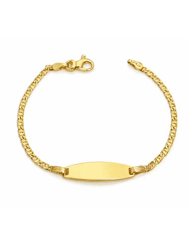 Pulsera Esclava infantil con cadena de ojo de Perdiz - Oro Amarillo 18K
