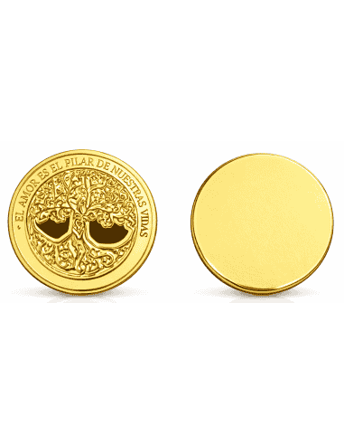 Arras de Boda de Metal Dorado Personalizadas - GA6021-D