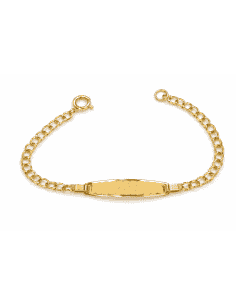 Pulsera Esclava infantil cadena milanesa infantil - Oro Amarillo 18K