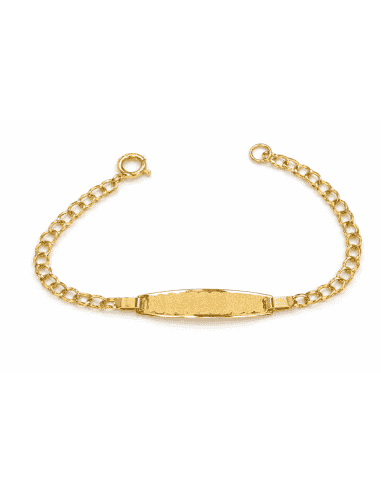Pulsera Esclava infantil cadena milanesa infantil - Oro Amarillo 18K