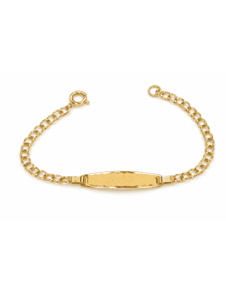 Pulsera Esclava infantil cadena milanesa infantil - Oro Amarillo 18K