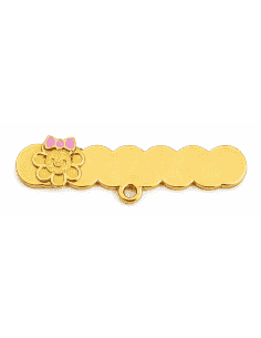 Alfiler Clásico para Bebé Motivo Sol – Oro Amarillo 18K
