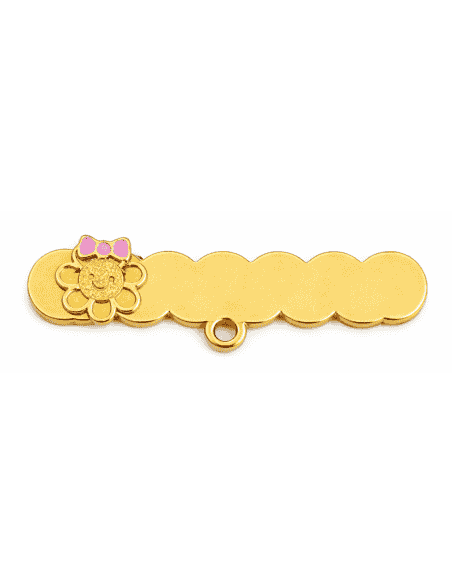 Alfiler Clásico para Bebé Motivo Sol – Oro Amarillo 18K