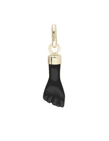 Colgante Puño negro - Oro Amarillo 18k