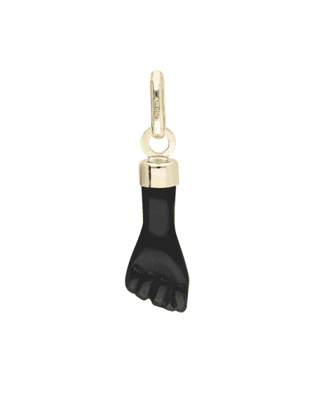 Colgante Puño negro - Oro Amarillo 18k
