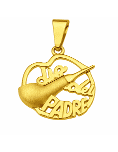 Colgante Pipa de fumar " Dia del padre"  - Oro Amarillo 18K