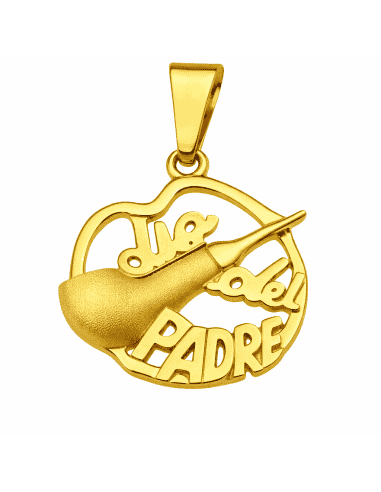 Colgante Pipa de fumar " Dia del padre"  - Oro Amarillo 18K