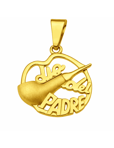 Colgante Pipa de fumar " Dia del padre"  - Oro Amarillo 18K