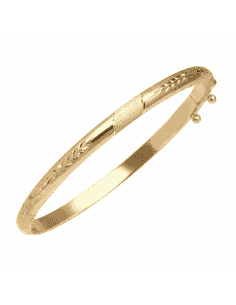 Pulsera para Mujer Media Caña  - Oro amarillo 18K