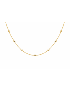 Cadena Veneciana de Bolitas - Oro Amarillo 18k