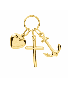 Colgante "Tres  Virtudes"  - Oro Amarillo 18k