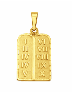 Colgante Tablas de los Mandamientos - Oro Amarillo 18K