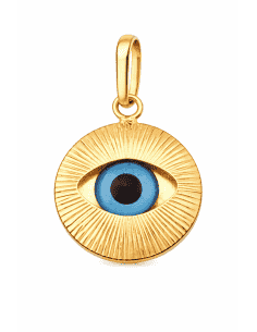 Colgante Ojo Turco Esmaltado - Oro amarillo 18K