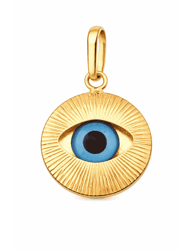 Colgante Ojo Turco Esmaltado - Oro amarillo 18K