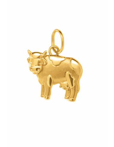 Colgante con Forma de Vaca en - Oro Amarillo 18K