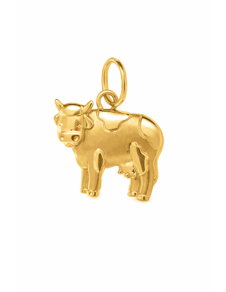 Colgante con Forma de Vaca en - Oro Amarillo 18K