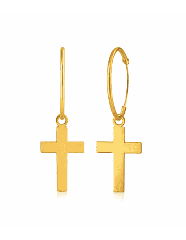 Colgante Cruz Charm Suelto para Pendientes de...