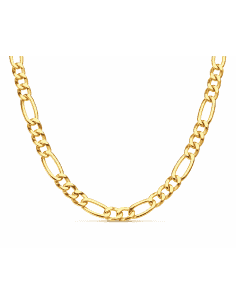 Cadena Caballero eslabón 3x1 o Figueroa - Oro Amarillo 18k