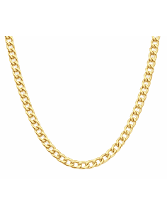 Cadena Caballero Barbada o Cubana - Oro Amarillo 18k
