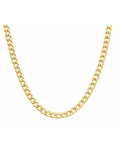 Cadena Caballero Barbada o Cubana - Oro Amarillo 18k