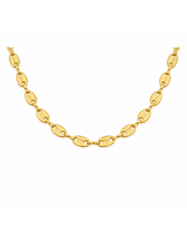 Cadena para Caballero Eslabón Calabrote Plano - Oro amarillo 18K